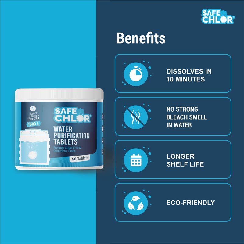 Safe Chlor 1500L - 50 Tablets