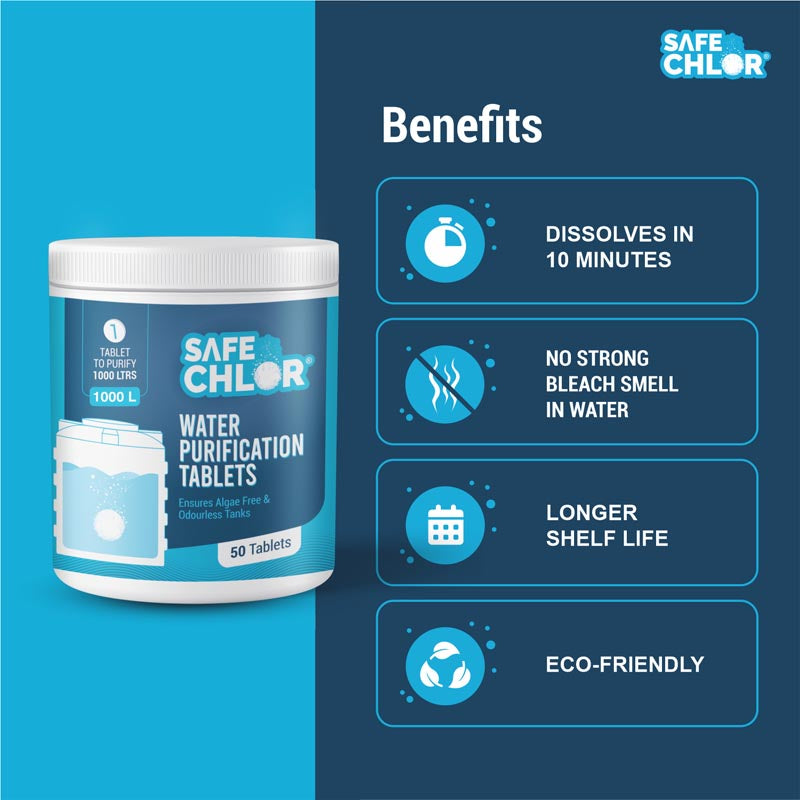 Safe Chlor 1000L - 50 Tablets