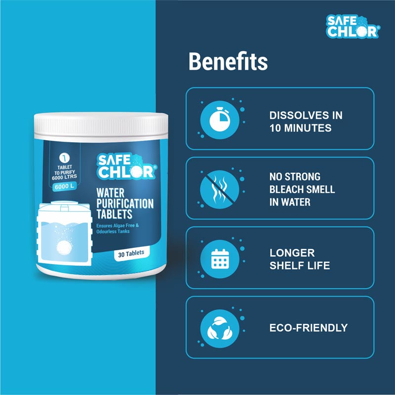 Safe Chlor 6000L - 30 Tablets