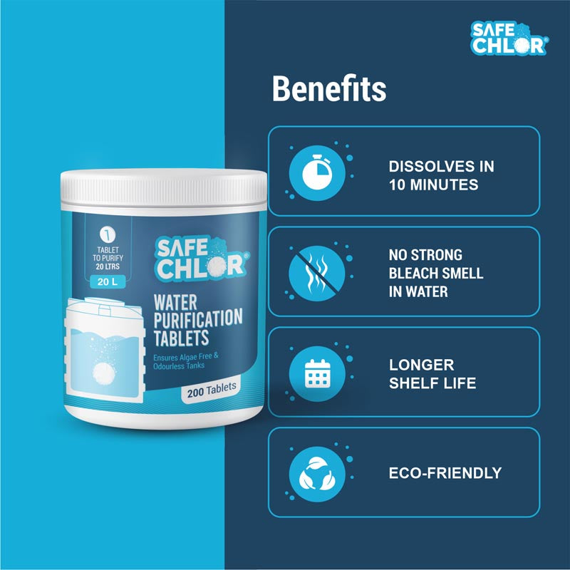 Safe Chlor 20L - 200 Tablets